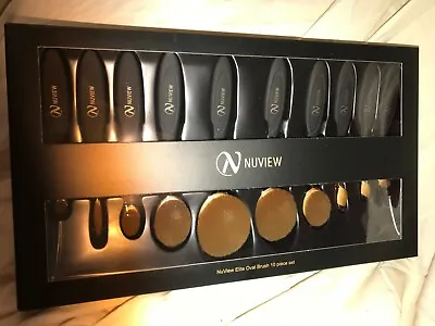 Nuview Cosmetics Limited Edition Exclusive Elite Oval Face 10 Brush Set Sephora • $4.99