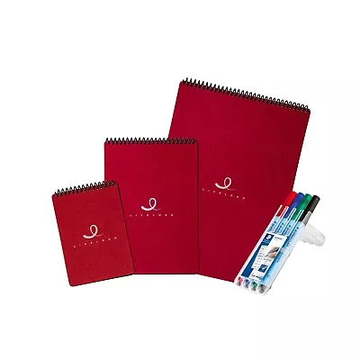 Reusable Paper Notebook Livelong Eco-Friendly Recycled Erasable Notepad + 4 Pens • $24.99