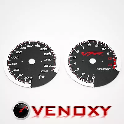 $44.99 • Buy Honda VFR 800 FI HISS RC46 1998-2001 KM/H Aftermarket Black Gauges