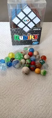 Vintage Marbles Lot Plus 1974 Rubik's Cube Still In Package • $9.99