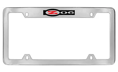 Chevrolet Corvette C5 Z06 Top Chrome Plated Brass License Plate Frame Holder • $43.95