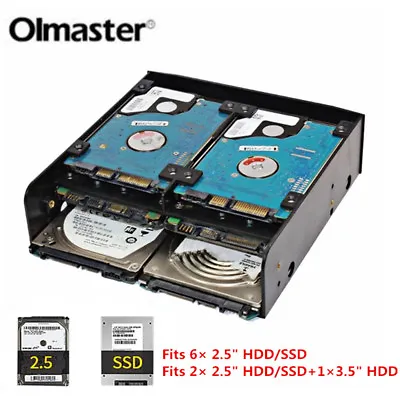 $19.83 • Buy OImaster 5.25  To 3.5  2.5  HDD/SSD Hard Drive Tray Bay Adapter Mounting Bracket