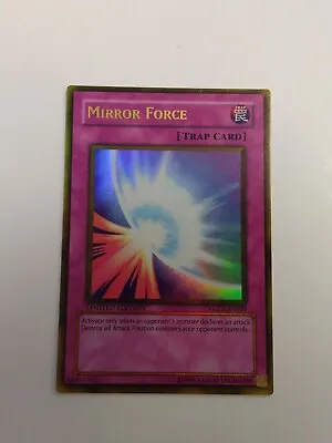 Yugioh Mirror Force Limited Edition Ultra Rare GLD1-EN039 NMint Fast Ship • $25