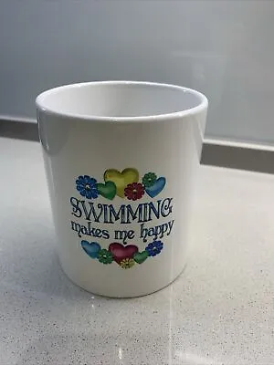 Swimming Makes Me Happy Mug (large Size 1 Pint / Half Litre)  Swim Tea Coffee • £6