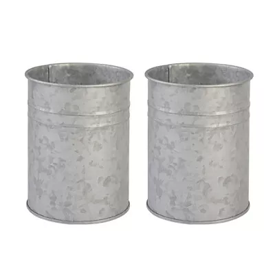 Galvanized Metal Bucket Planters - Set Of 2 • $16.78