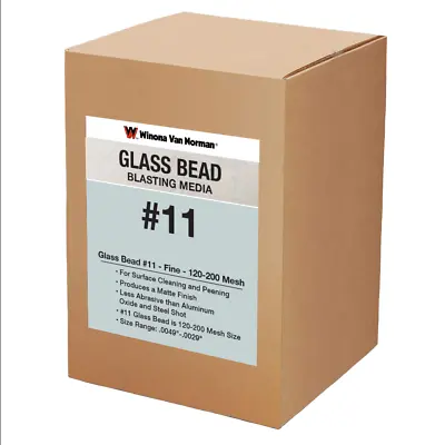 Glass Bead #11 Sand Blasting Media - Fine Size - 120-200 Mesh • $29.99