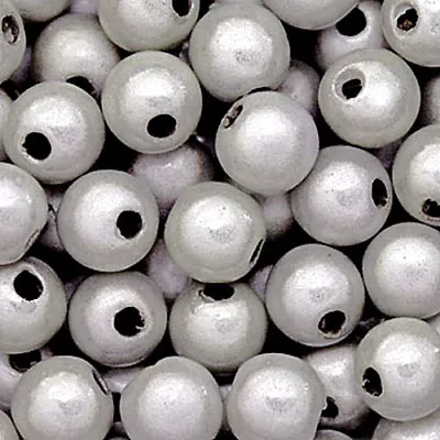 Miracle Bead Silver Color Iridescent 4mm 6mm 8mm Round Jewelry Craft Beads • $7.99