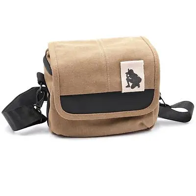 Universal Camera Bag Brown Canvas For Panasonic Lumix DMC-FZ 1000 EC • £22.20