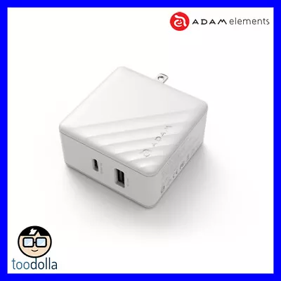 Adam Elements Omnia P5 USB-C And USB-A Wall Charger MacBook And More White • $84.90