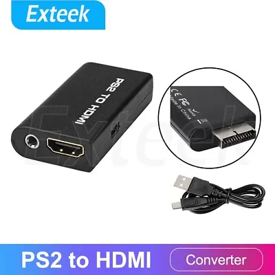 $8.20 • Buy New PS2 To HDMI Video Converter Composite AV To HDMI PlayStation 2 HD Adapter