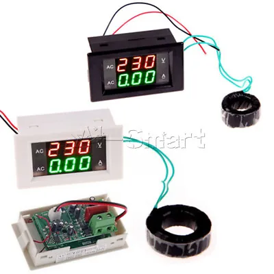 100A 300V 110V 220V AC Digital Ammeter Voltmeter LCD Panel Current Voltage Meter • £9.11