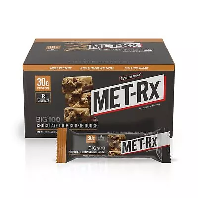 Big 100 Colossal Protein Bars Chocolate Chip Cookie Dough Meal Replacement B... • $34.21