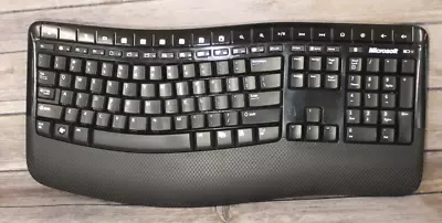 Microsoft 1394 Black Wireless Bluetooth Comfort Keyboard 5000 No Receiver/ Mouse • $17.95