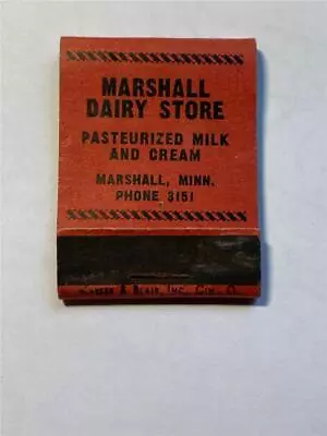 1940's Marshall Dairy Store Royal Maid Ice Cream Marshall MN EMPTY Matchbook • $29.99