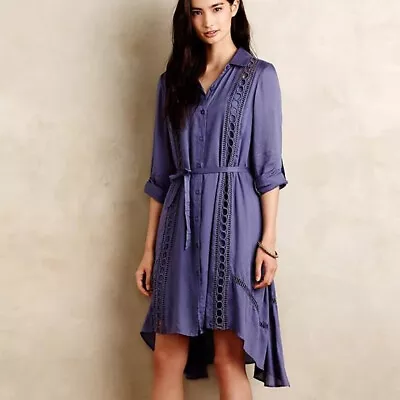 Anthropologie ~ Vanessa Virginia  Liet Cut-out Dress ~ 12 ~ High / Low • £10.53