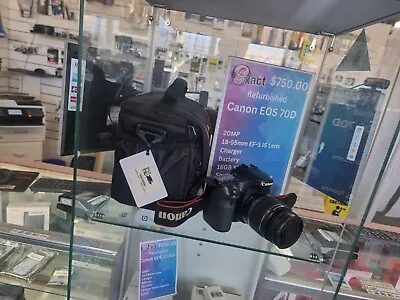 Canon Eos 70d Camera With 18-55mm Canon Lens • $700