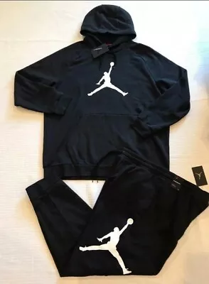 New Men’s Nike Air Jordan Fleece Sweatsuit~ Black/white Size ~xxl (2xl) • $189