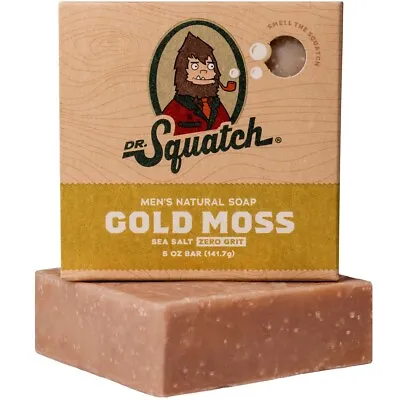 Dr Squatch GOLD MOSS - Natural Mens Soap SPECIAL OFFER FREE POSTAGE • £11.49