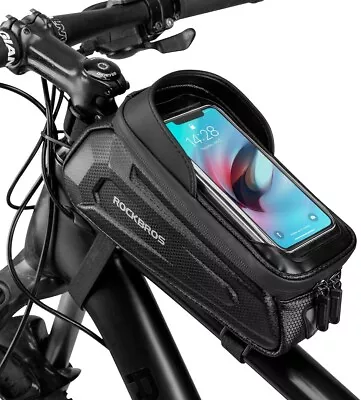 ROCKBROS Cycling Phone Front Frame Bag Hard Shell Top Tube Bike Bag Below 6.8  • $21.85