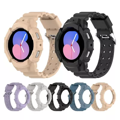 No Gaps Silicone Case+Bandfor Samsung Galaxy Watch 5 Bluetooth 40mm 44mm 4 44mm • $17.75