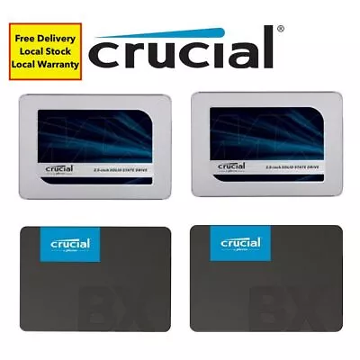 Crucial SSD BX500 MX500 240GB 480GB 1TB 2TB  Solid State Drive 2.5  SATAIII New • $617