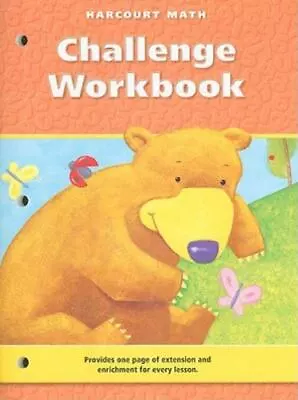 $12.68 • Buy Harcourt Math Challenge Workbook, Pupil Edition: Grade K HARCOURT SCHOOL PUBLISH