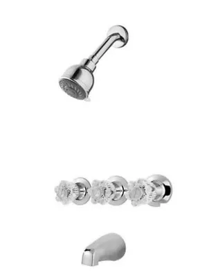 Pfister Bedford 3-Handle Tub And Shower Faucet - Polished Chrome • $65