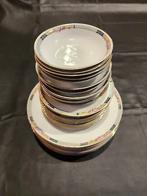 KPM Porcelain China Germany 27 Piece  Dinner Plates-Desert-Coffee-Tea-small Bowl • $127.49
