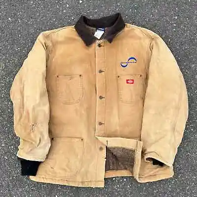 Vintage Dickies Faded Work Wear Barn Brown Chore Coat  • $50
