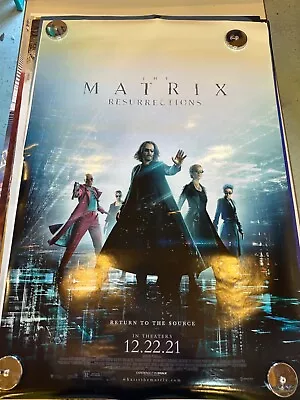 The Matrix Resurrections 2021 Double Sided Original Movie Poster 27  X 40  • $14.99