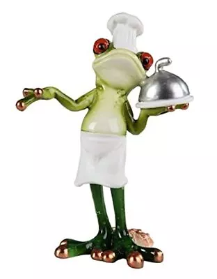  6  H Frog Chef Statue Funny Animal Decoration Figurine Office  • $39.41