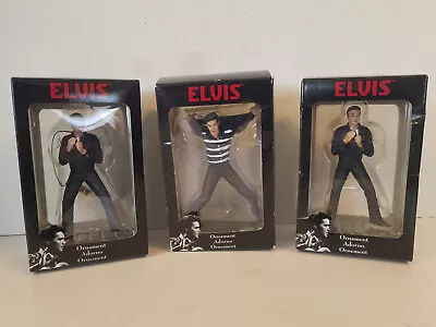 ELVIS PRESLEY Christmas Decoration Ornament Lot Of 3 - 2015 Dyno Seasonal  NIB • $44.99