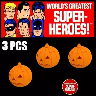 Mego Green Goblin Orange Pumpkin Bomb (3 Pcs) For WGSH 8” Action Figure • $5.99