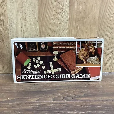 1971 SCRABBLE SENTENCE CUBE GAME By Selchow & Righter Co Vintage Family Game • $4.25