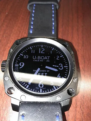 U-Boat Thousands Of Feet  PVD  50mm Leather Manual Wind Men's Watch Phantom 1914 • $1900