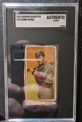 1914 T213 Coupon Cigarettes Bobby Byrne SGC Authentic Altered Skinned  • $49.99