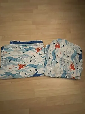 Disney Jumping Beans Twin Size Sea Life Sheet Set Finding Nemo Dory • $29