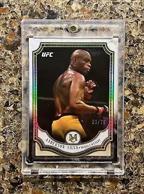 Anderson Silva - 2018 Topps UFC Museum Collection #23/75 Refractor - Rare Gem SP • $150