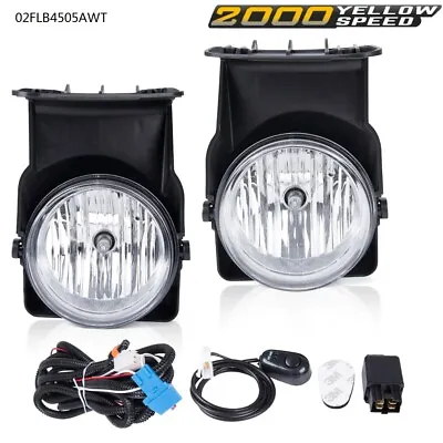 Fit For 03-06 Gmc Sierra 1500 2500 3500 Clear Lens Fog Lights+wiring+switch Pair • $27.36