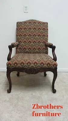 Baker Furniture French Carved Leg Living Room Lounge Arm Club Chair B • $899