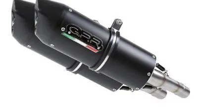 $706.23 • Buy Aprilia Dorsoduro 1200 2011-2014 GPR Exhaust Systems Furore Black Dual Silencers