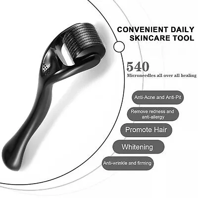 540 Microneedle Scar Derma Roller Dermaroller Beard Regrowth Hair Loss • $12.34