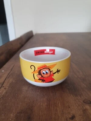 £6 • Buy Vintage Kelloggs Coco Pops Advertising Breakfast Cereal Ceramic Bowl 