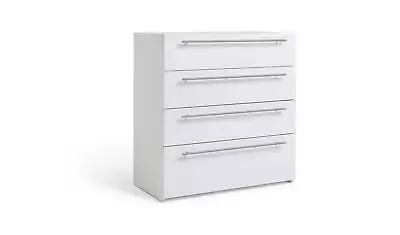 Atlas 4 Drawer Chest Of Drawers - White Gloss • £154.99