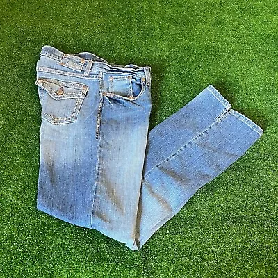 Cruel Girl Georgia Mid Rise Straight Leg Bootcut Western Vintage Jeans Pants 11R • $20