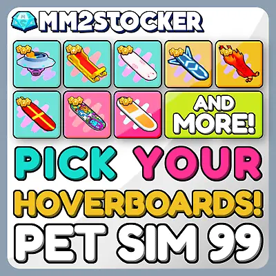 Pet Simulator 99  (ps99) ✨pick Your Board!  ✨ (all Available) Roblox • $8.99