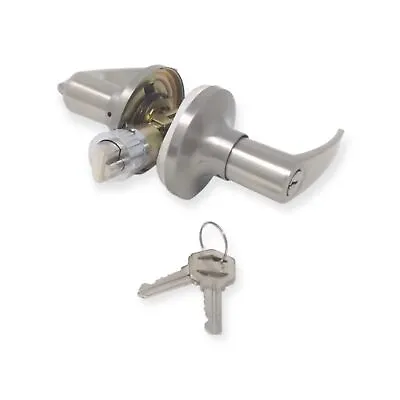 Mobile Home Lever Exterior Entry Lock Stainless Steel • $29.95