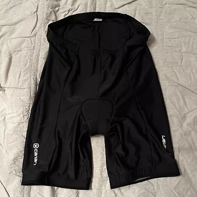 Canari Black Cycling Shorts Size L Polyester Spandex Pre-owned Great Condition • $13.99