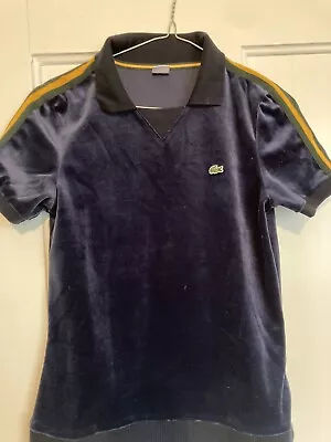 £4.99 • Buy Lacoste Live Womens Velour Polo Shirt - Size Small