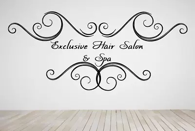 Wall Room Decor Art Vinyl Decal Sticker Mural Exclusive Hair Salon Spa Beauty Ma • $49.88